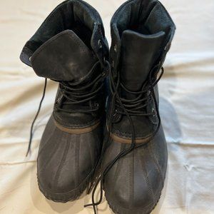 SOREL CHEYANNE LACE-UP WATERPROOF BOOT BLACK LEATHER (MEN'S)